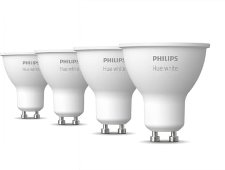 Philips Hue Voordeelpakket - GU10 - met 4 Spotjes - Warmwit Licht - Hue White