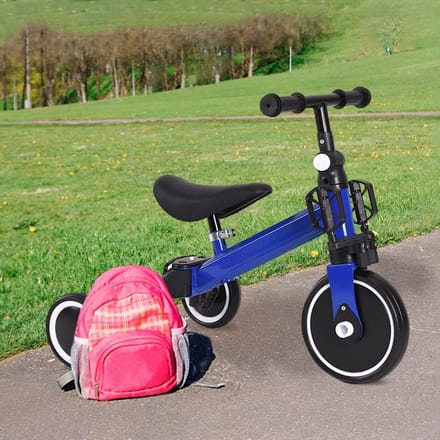 3-in-1 Loopfiets en Driewieler voor Kinderen 18 maanden tot 4 jaar