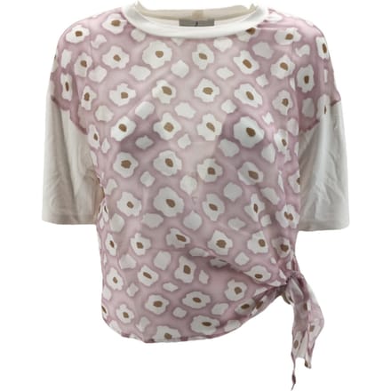 Whyci T-shirt en Polo Rosa/wit/tabacco