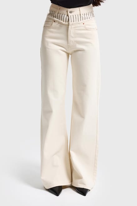 It's Basic - WIDE MID RISE JEANS
