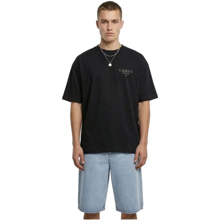 Urban Classics - Fast Logo Loose Heren Tshirt - XXL - Zwart