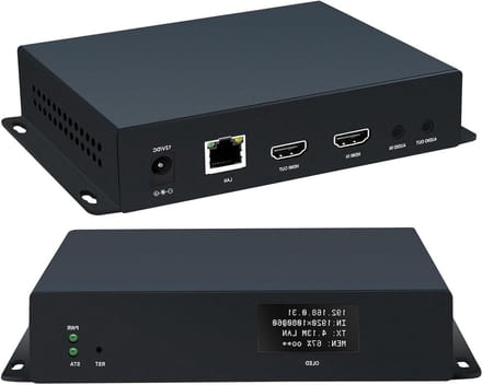 HDMI Video Encoder - Video Coder H265 - Live Streaming - OLED Real-time Display - 1 Kanaal - Zwart