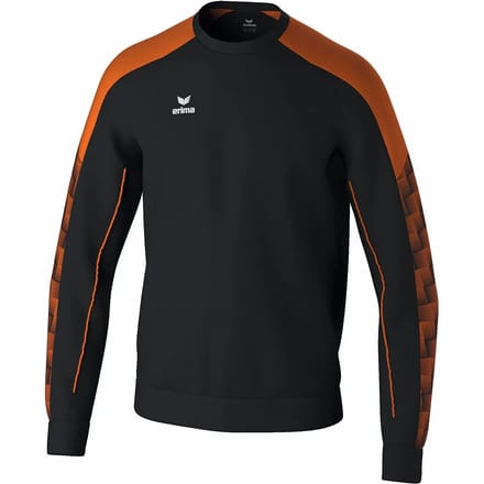 Erima Evo Star Sweatshirt Kinderen - Zwart / Oranje | Maat: 152