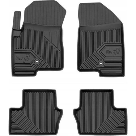 Frogum - No.77 - Automatten 3D - Geschikt voor DODGE Caliber (2006-2011) - 4-delig - TPE Rubber - Zwart
