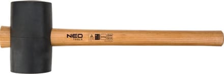 NEO Serie - Rubberhamer - 75 mm - 680 g - Hickory Handvat