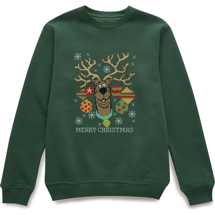 Scooby Doo Christmas Jumper - Forest Green - S