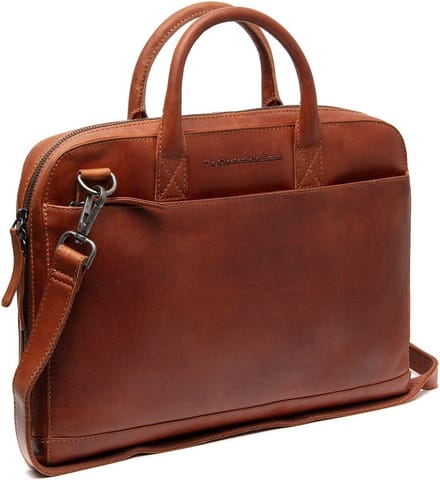 The Chesterfield Brand Business tas Afzonderlijke gevallen met laptopvak Tilbury Business Bag Cognac Lichtbruin