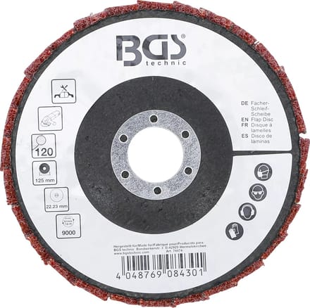 BGS Lamellenslijpschijf - Vlies - Ø 125 mm - korrel 120