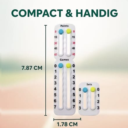 Padel Scorekeeper Set van 2 – Wit – Scorebord voor Padel & Tennis – Handige Game & Set Teller