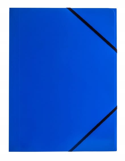 Tetis A4 Kartonnen Map met Elastische Sluiting, Blauw