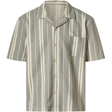 esmara Men Heren overhemd (Groen/wit, M)