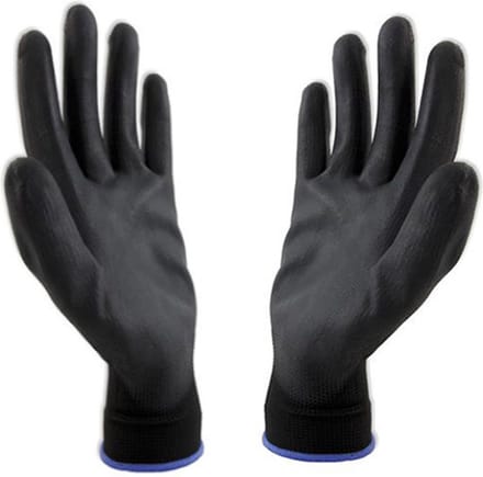 Schilderhandschoen PU-soft zwart L (paar)