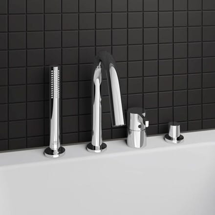 Ideal Standard 4-hole bath faucet for tub edge with spout BC789AA