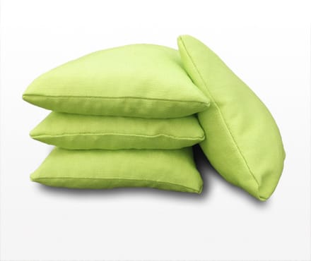 1 set van 4 GROENE Cornhole Bags / Zakjes (volgens de officiële normen)