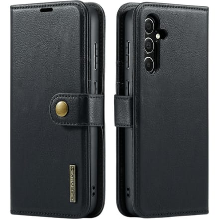 DG.MING Samsung S23 FE Lederen 2-in-1 Wallet en Hoesje Zwart