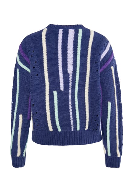 IZIA Jumper Dames Navy Veelkleurig