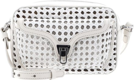 COCCINELLE Leren Schoudertas Beat Eco Woven Handbag Coco. Mi / Coco. Mi Crème