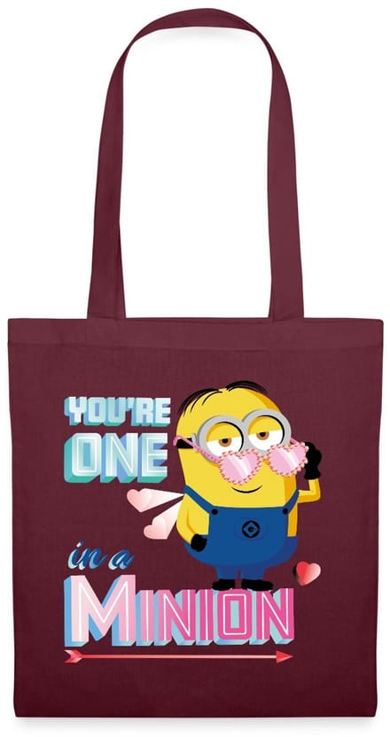 Minions Dave Youre One In A Minion Grappig Ontwerp Tas Van Stof Schoudertas