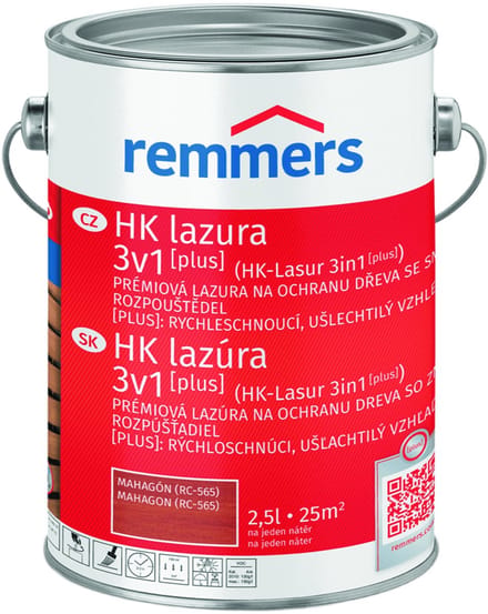 Remmers HK-Lazuur 3in1 [PLUS] - Mahonie - 2.5 liter