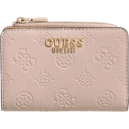 GUESS portemonnee Blake SLG Zip Around Card Case Bone Logo crème