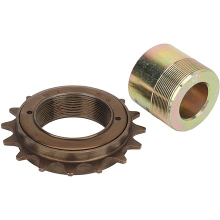 Roue libre 16T avec adaptateur 20 mm de remplacement Léger Installation facile Kit adaptateur de roue libre pour tricycles électriques beige