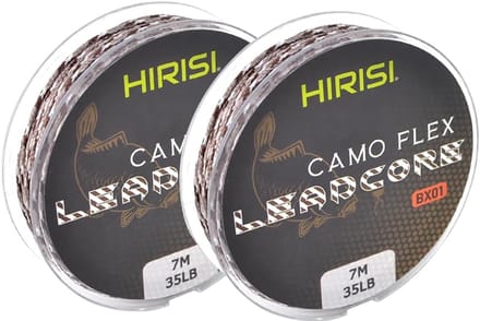2x Leadcore Vislijn Karpervissen 15,9kg 7m Gevlochten Camouflage