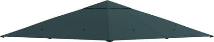 Killogood Vervangend dak voor tuinhuis - polyester - 2.98 x 2.95 m - donkergrijs