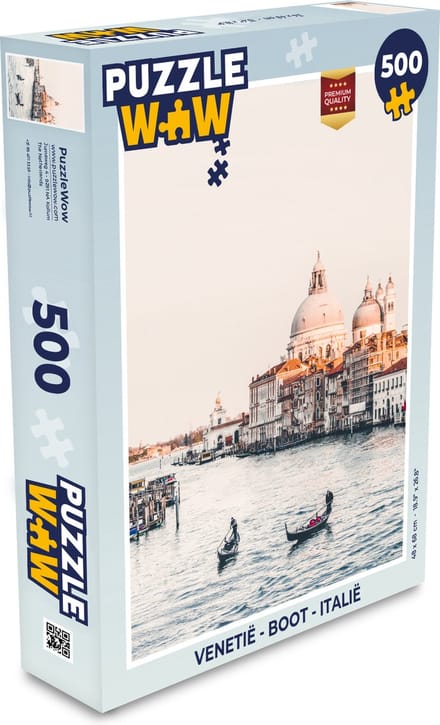 Puzzel Venetië - Boot - Italië - Legpuzzel - Puzzel 500 stukjes