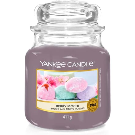 Yankee Candle Originele Medium Pot Geurkaars Berry Mochi, 411g