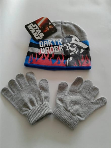 Star Wars - Winterset - Muts & Handschoenen - Grijs - 52 cm - 100% Acryl