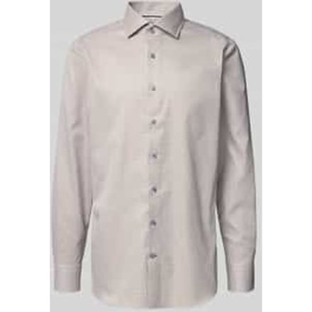 OLYMP Signature Overhemd, Tailored Fit, Signature Kent, Bruin