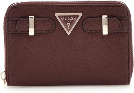GUESS portemonnee Eco Ali Zip Around Wallet Burgundy wijnrood