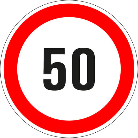 50 sticker - zelfklevende folie 100 mm