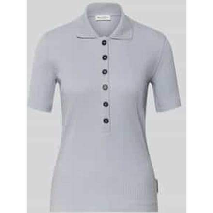 Slim fit Poloshirt van Mix van katoen en modal