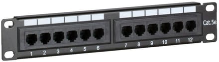DSIT 10 inch CAT5e UTP patchpaneel - 12 poorts