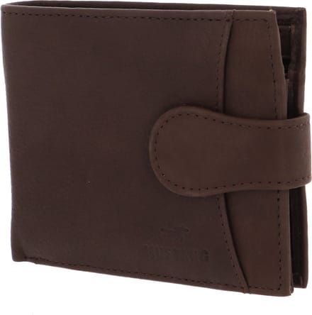 MUSTANG Leren Portemonnee Livorno Wallet Brown Bruine