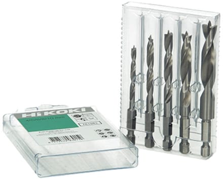 HiKOKI 781983 - Houtboor Set - 5 stuks - HEX Chroomvanadiumstaal