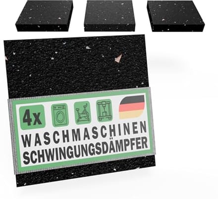 Trillingsdemper onderlegger voor wasmachine en droger - 90 x 90 x 3 mm