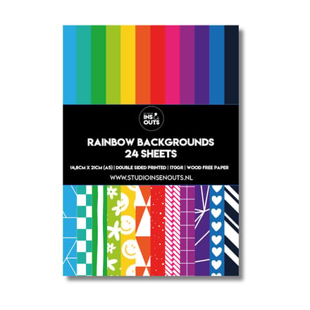 Studio Ins & Outs Paper pack - Rainbow
