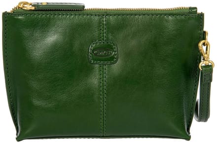 BRIC'S Leren clutch Volterra Pochette Pine groen