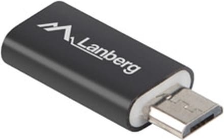 Lanberg Adapter Usb Type-C Naar Micro Usb B Voor Telefoon En Tablet