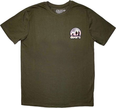The Doors - Mini Sunrise Heren T-shirt - XL - Groen