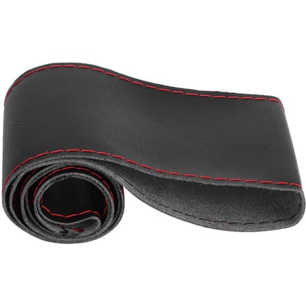 Microfiber Leer Stuurhoes Universeel DIY Naaien Auto Interieur Accessoire 38cm15inZwart black