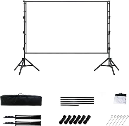 Projectiescherm - Filmdoek Beamer - Films en Sport - Dubbele Frame Stabiliteit - 16:9 Beeldverhouding - Wit