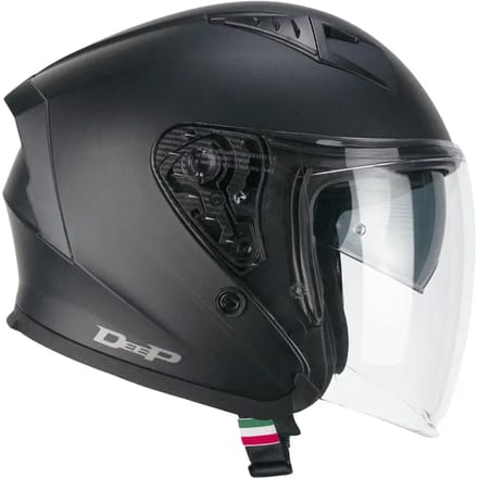 Motorhelm met halve straal CGM 127A Deep Mono