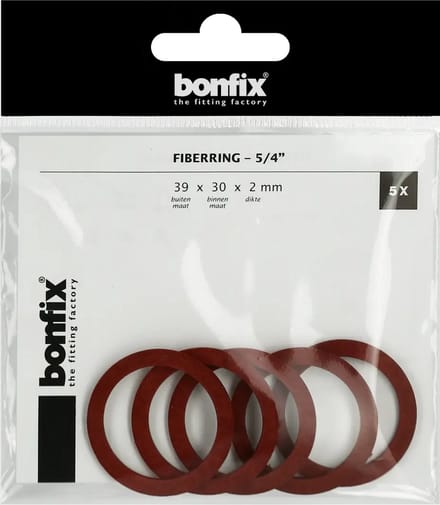 Bonfix Fiberring 5/4″ (39 x 30 x 2 mm) 5 stuks