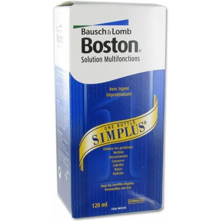 Boston Simplus - 120 ml + lenshouder - Lenzenvloeistof