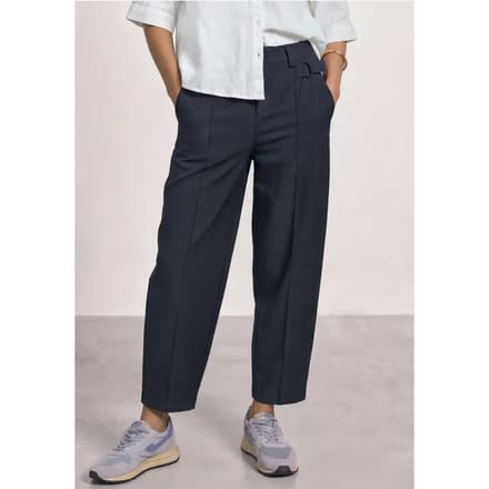 High Waist Barrel Leg Hose im Casual Fit