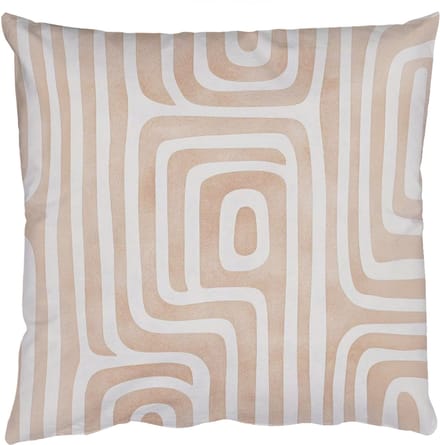 Sierkussens - Kussentjes Woonkamer - 60x60 cm - Decoratief - Labyrint - Beige