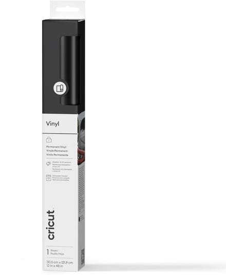 Cricut Premium Vinyl - craft material - 30.5 x 121.9 cm - black - vinyl